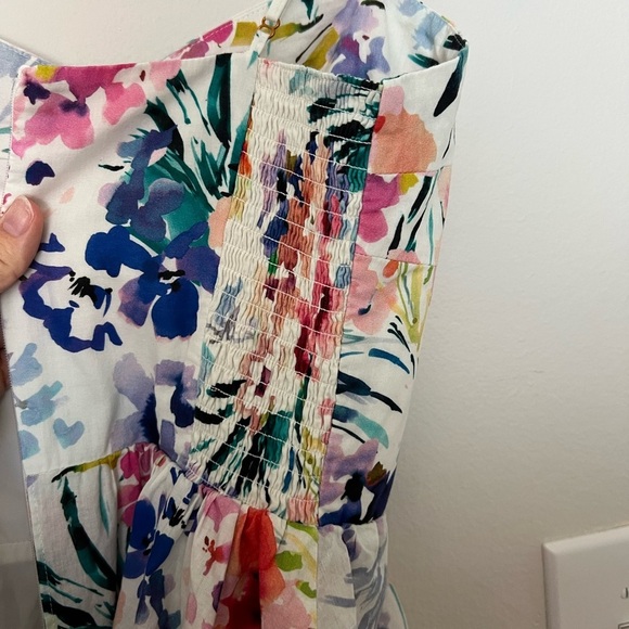 Amanda Uprichard - Rosalia Dress White Floral size MEDIUM - $260 - LIKE NEW - Picture 7 of 8